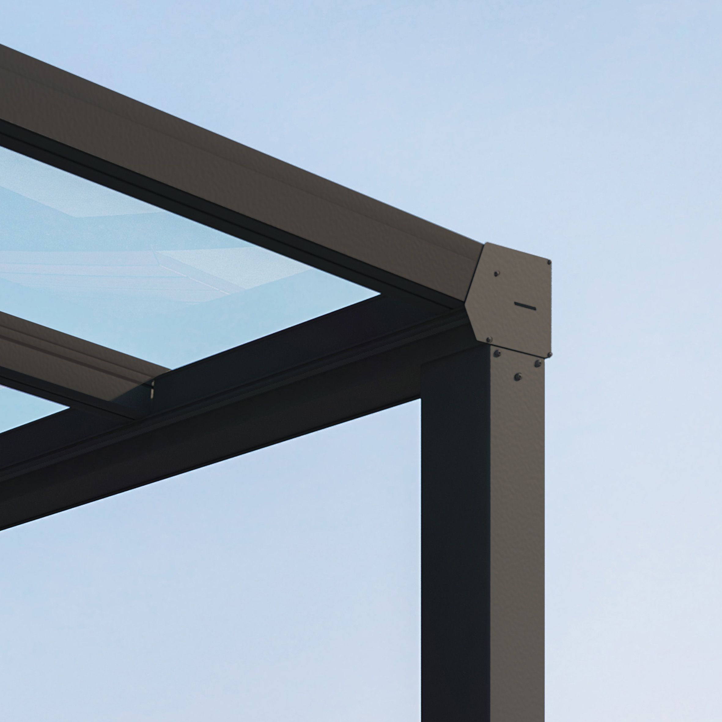 Palram - Canopia Grey Patio cover (H)3400mm (W)6600mm