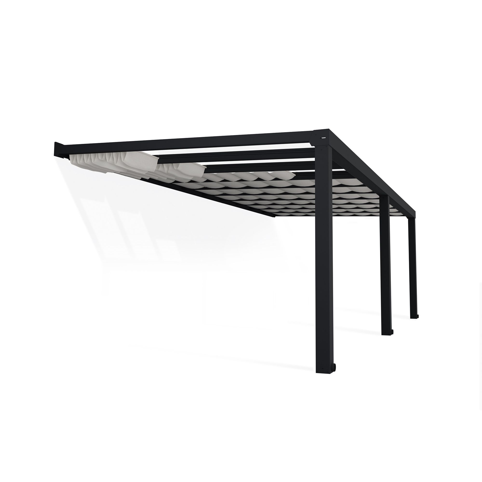 Palram - Canopia Grey Patio cover (H)3400mm (W)7400mm