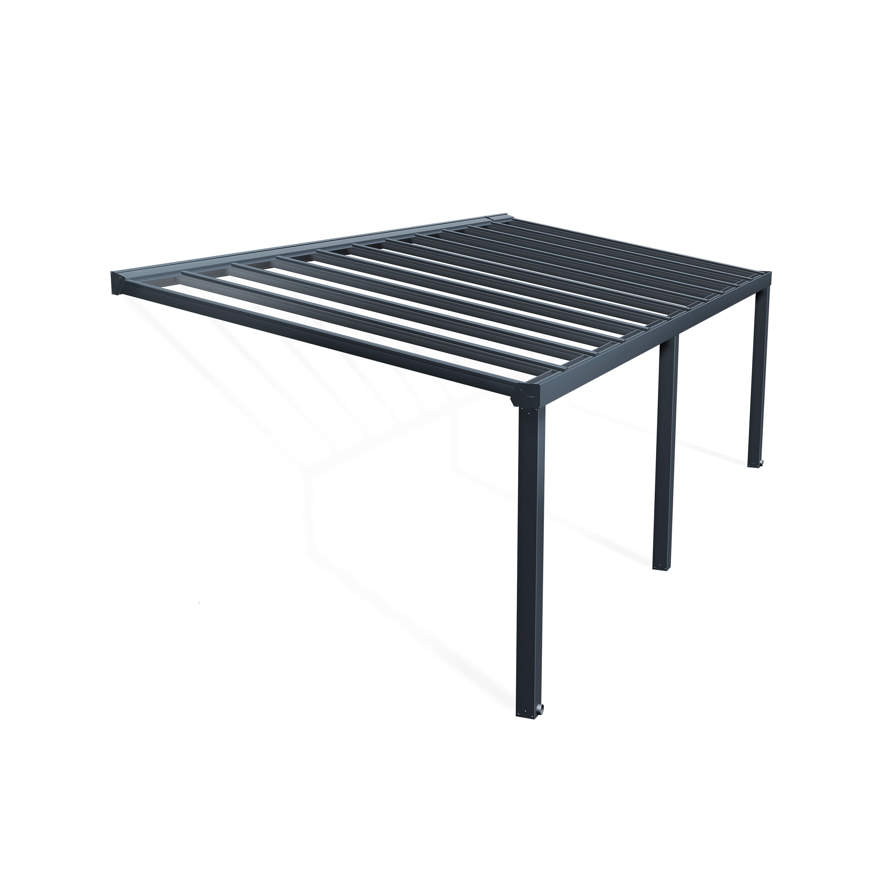 Palram - Canopia Grey Patio cover (H)3400mm (W)8100mm