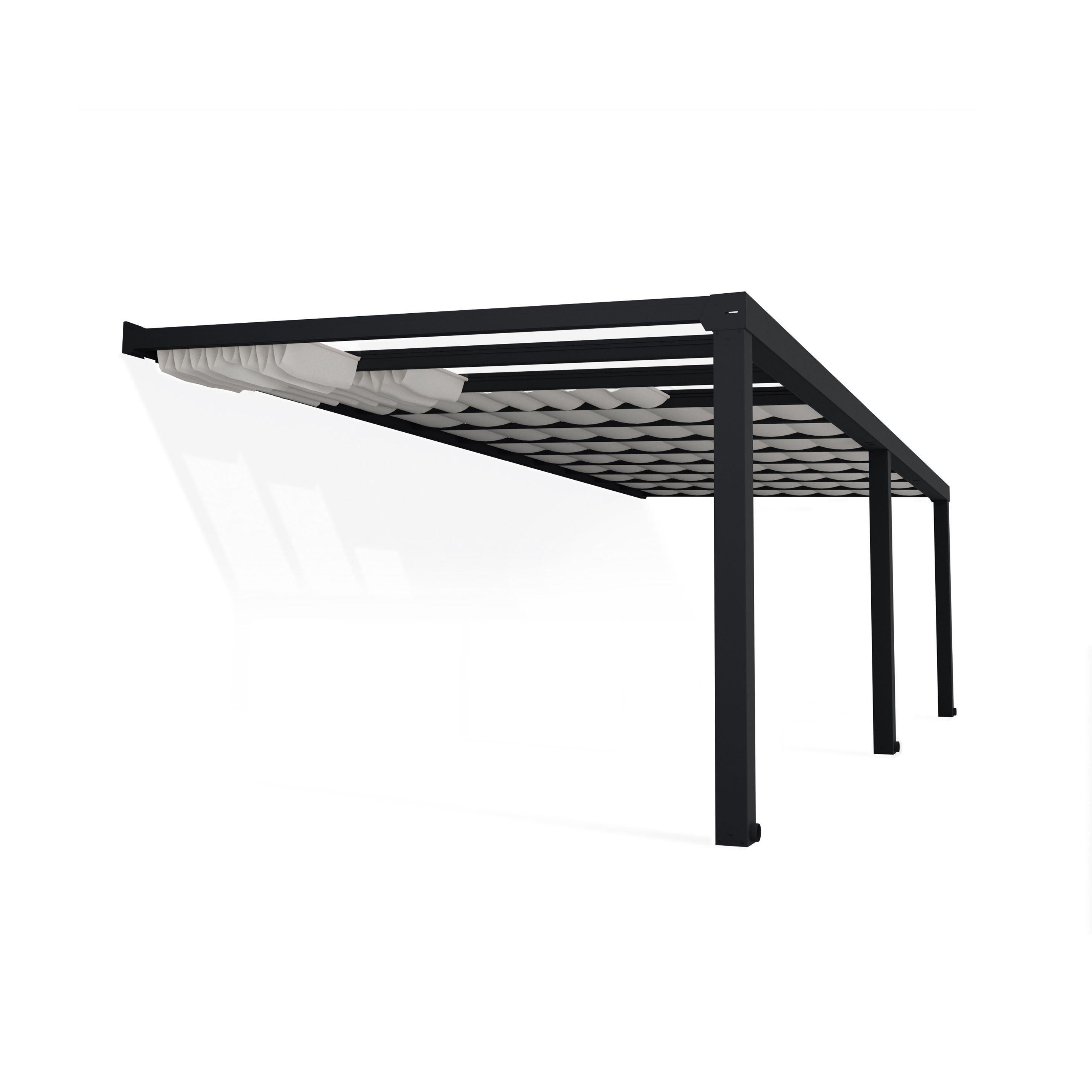 Palram - Canopia Grey Patio cover (H)3400mm (W)8100mm