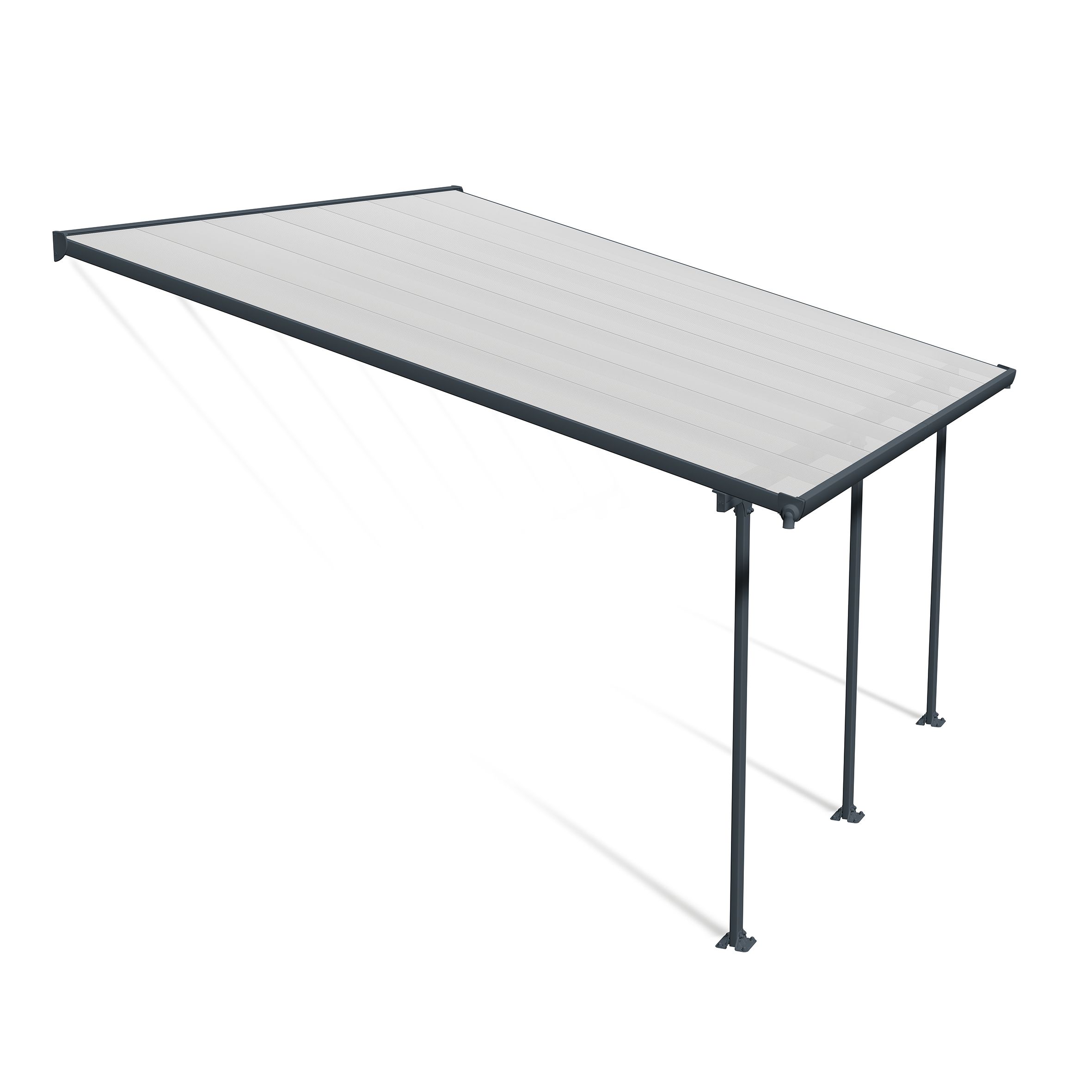 Palram - Canopia Grey Patio cover (H)4000mm (W)4200mm
