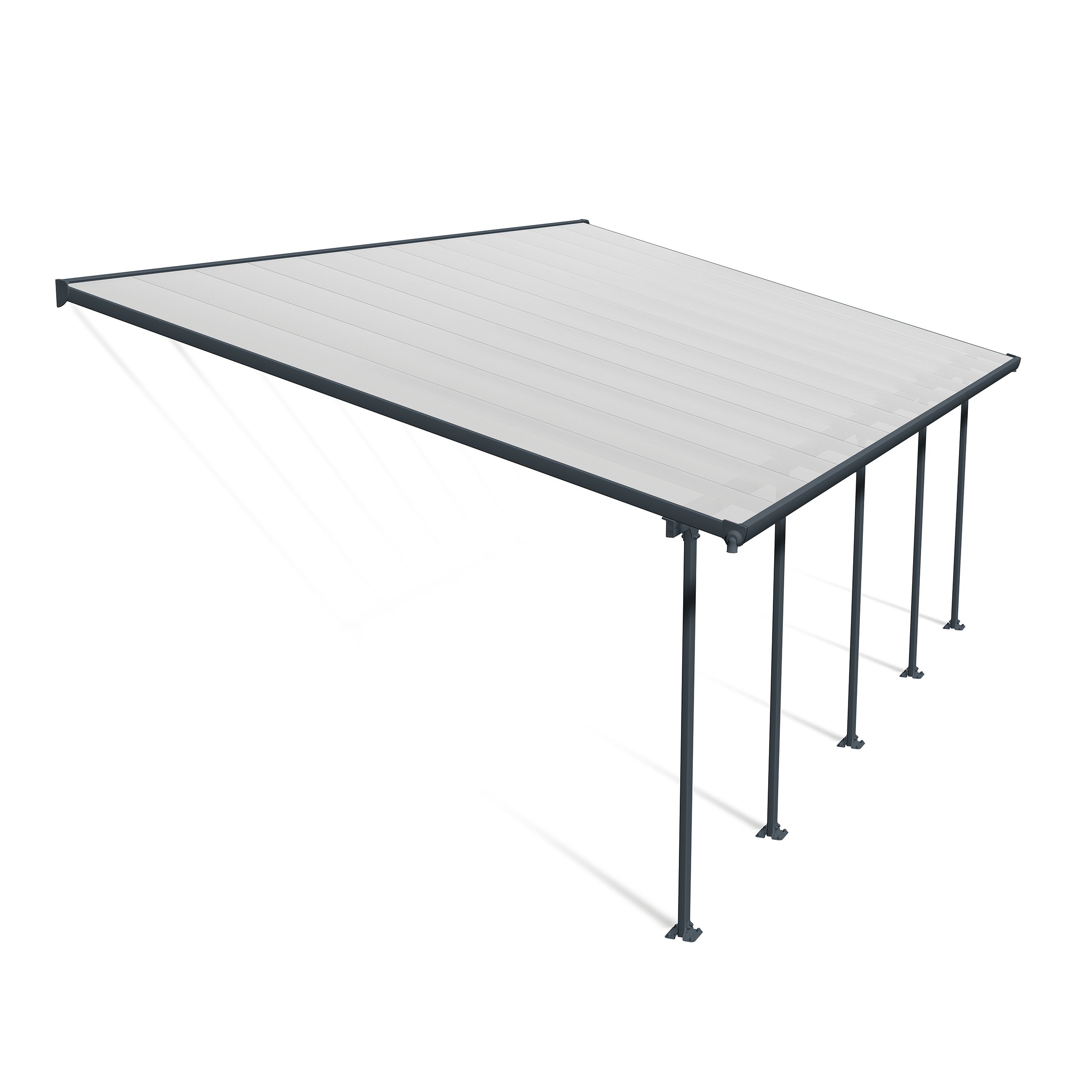Palram - Canopia Grey Patio cover (H)4000mm (W)7870mm