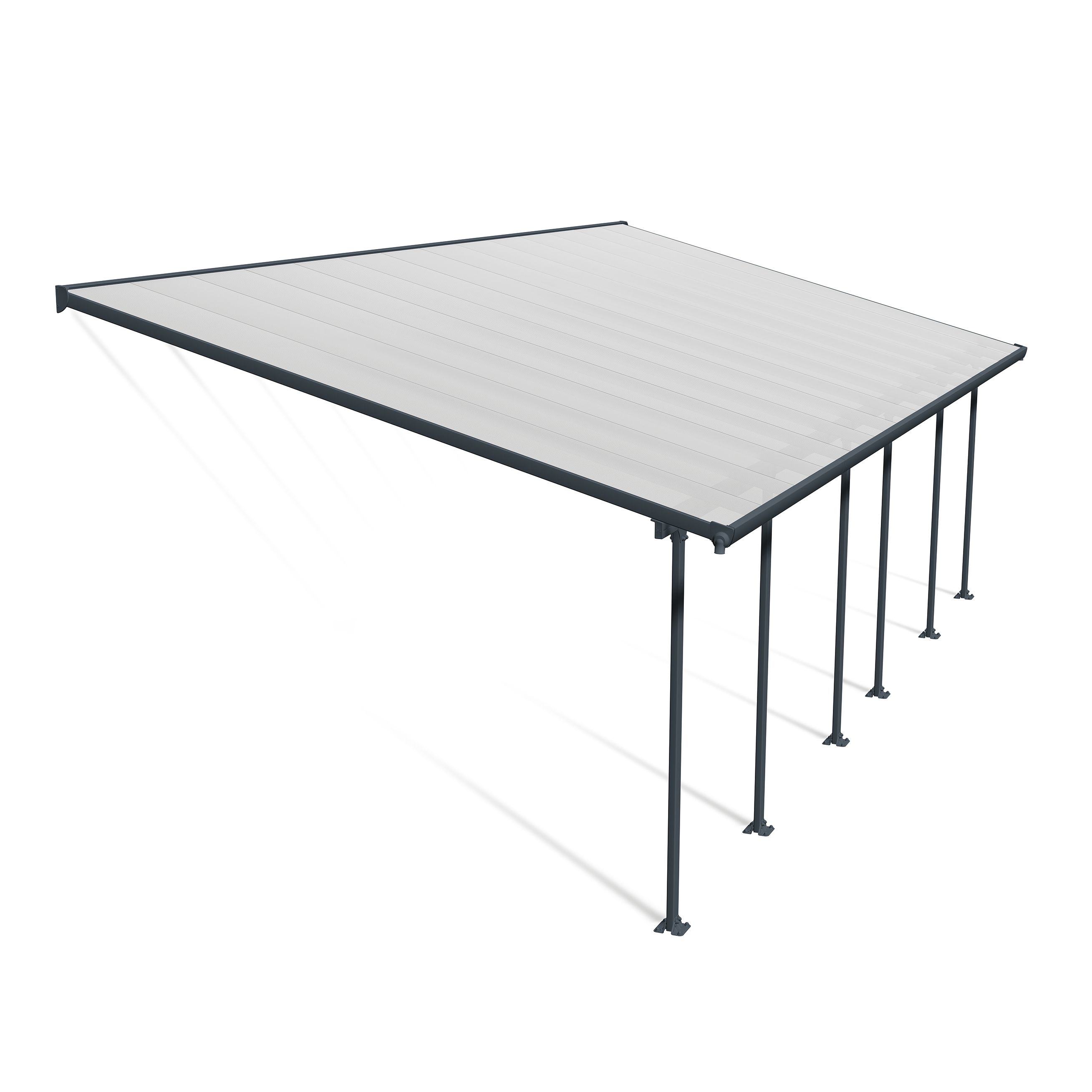 Palram - Canopia Grey Patio cover (H)4000mm (W)8500mm