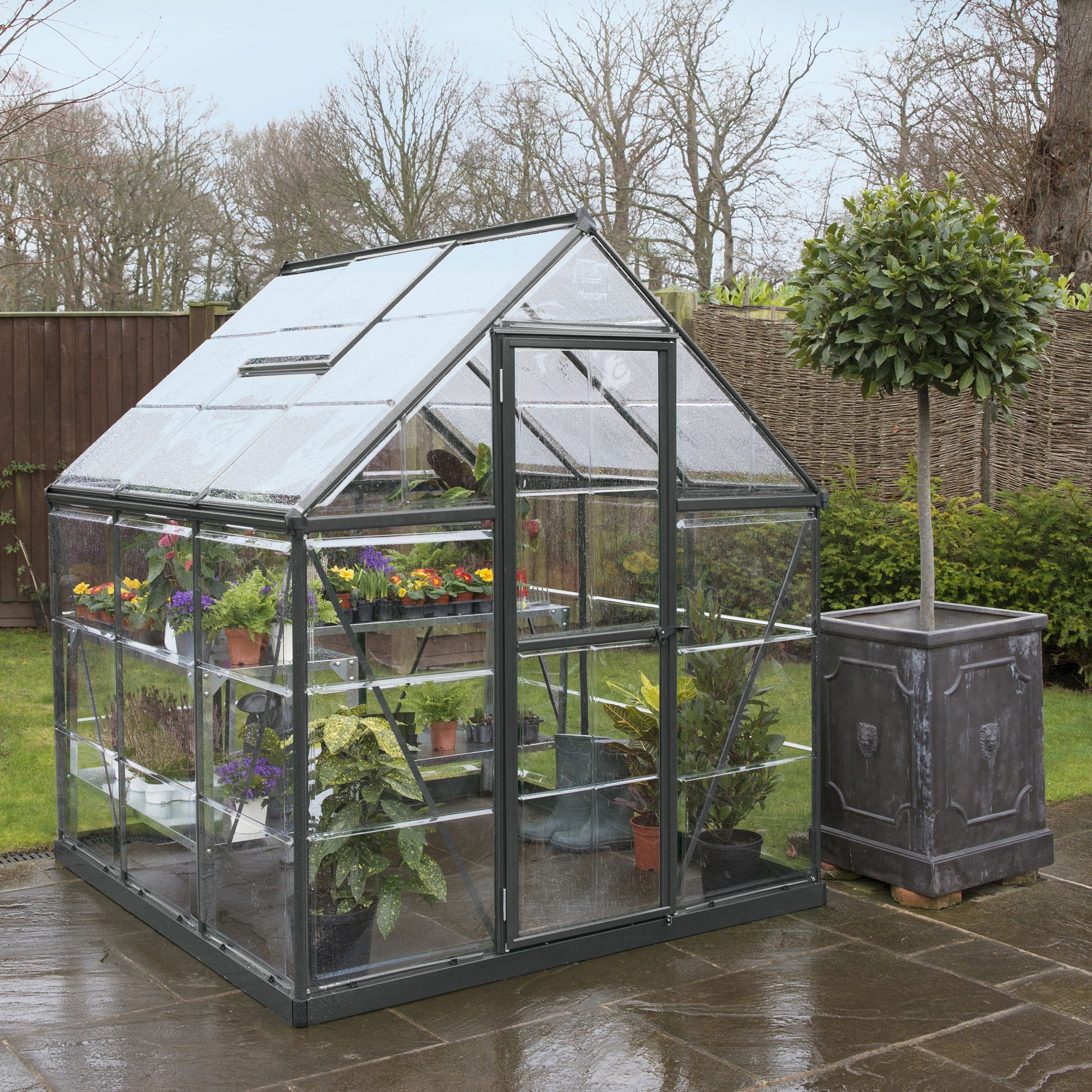 Palram - Canopia Harmony Grey 6X6 Greenhouse