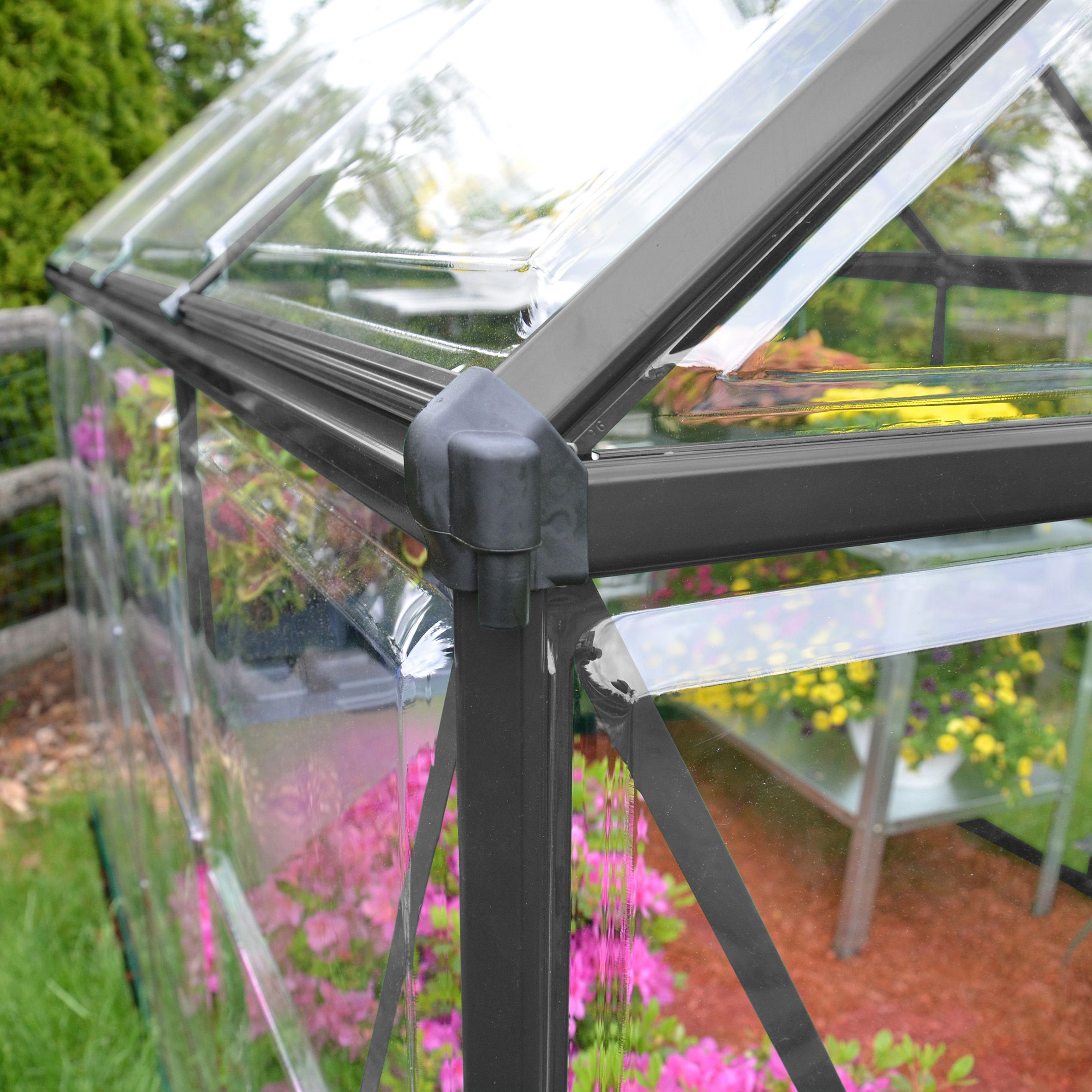 Palram - Canopia Harmony Grey 6X6 Greenhouse