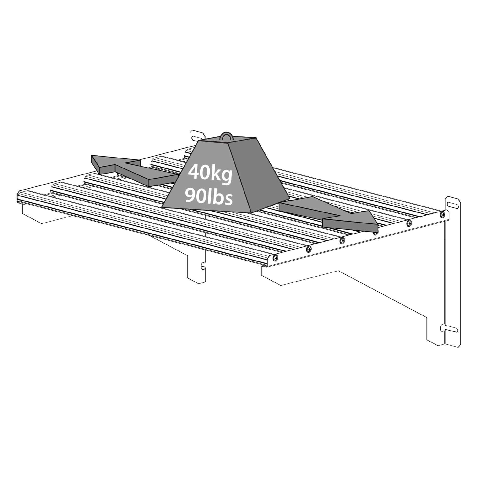 Palram - Canopia Heavy duty 1 tier Greenhouse shelving