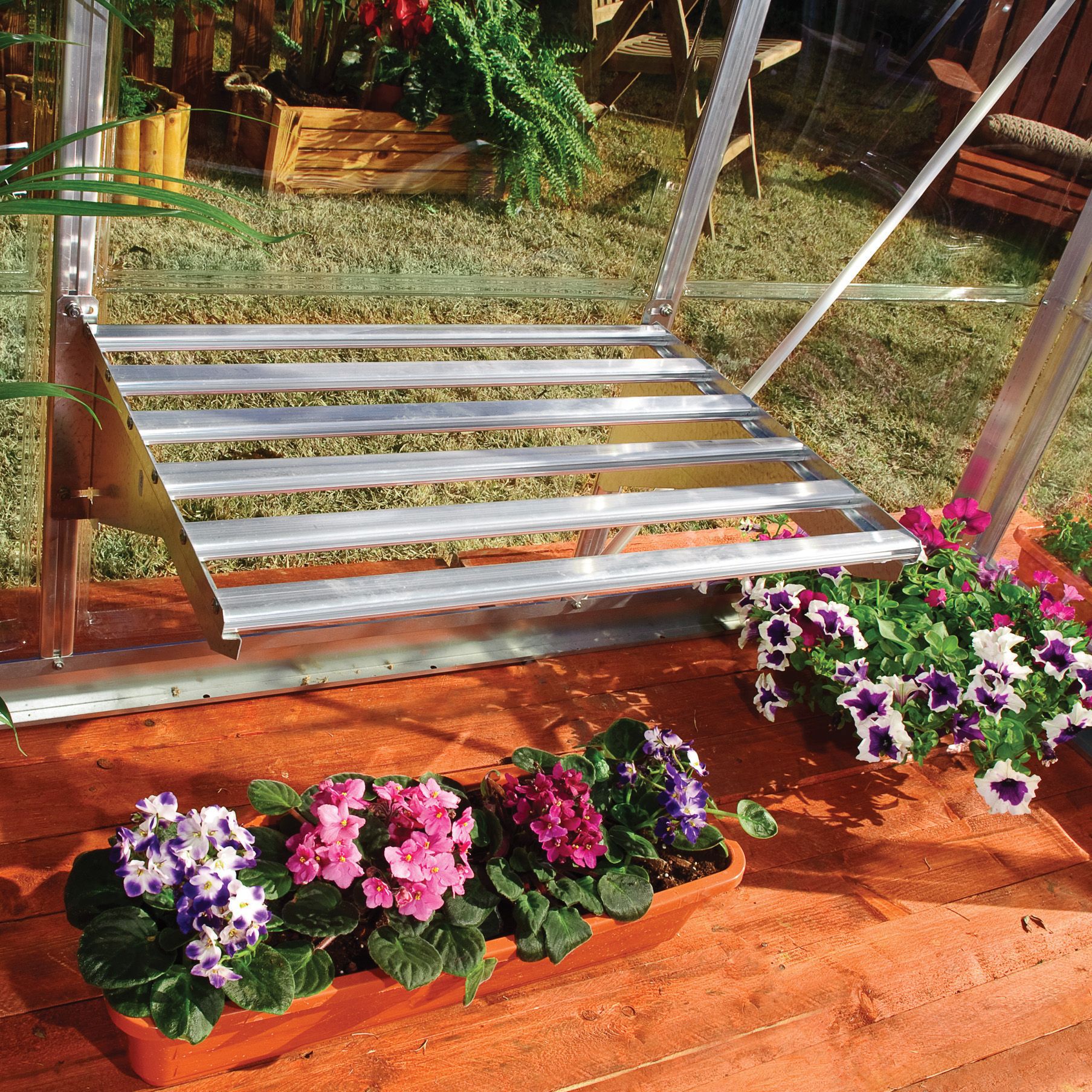 Palram - Canopia Heavy duty 1 tier Greenhouse shelving