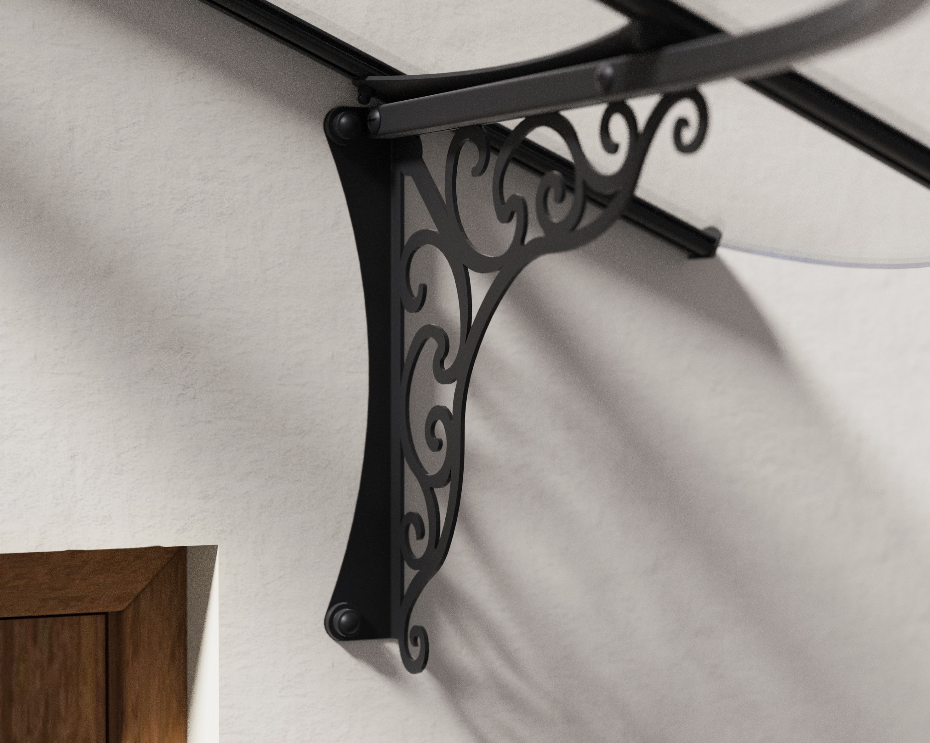 Palram - Canopia Iris Door canopy, (H)799mm (W)1749mm (D)125mm