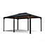 Palram - Canopia Martinique Grey Rectangular Gazebo, (W)4.93m (D)3.59m - Assembly required
