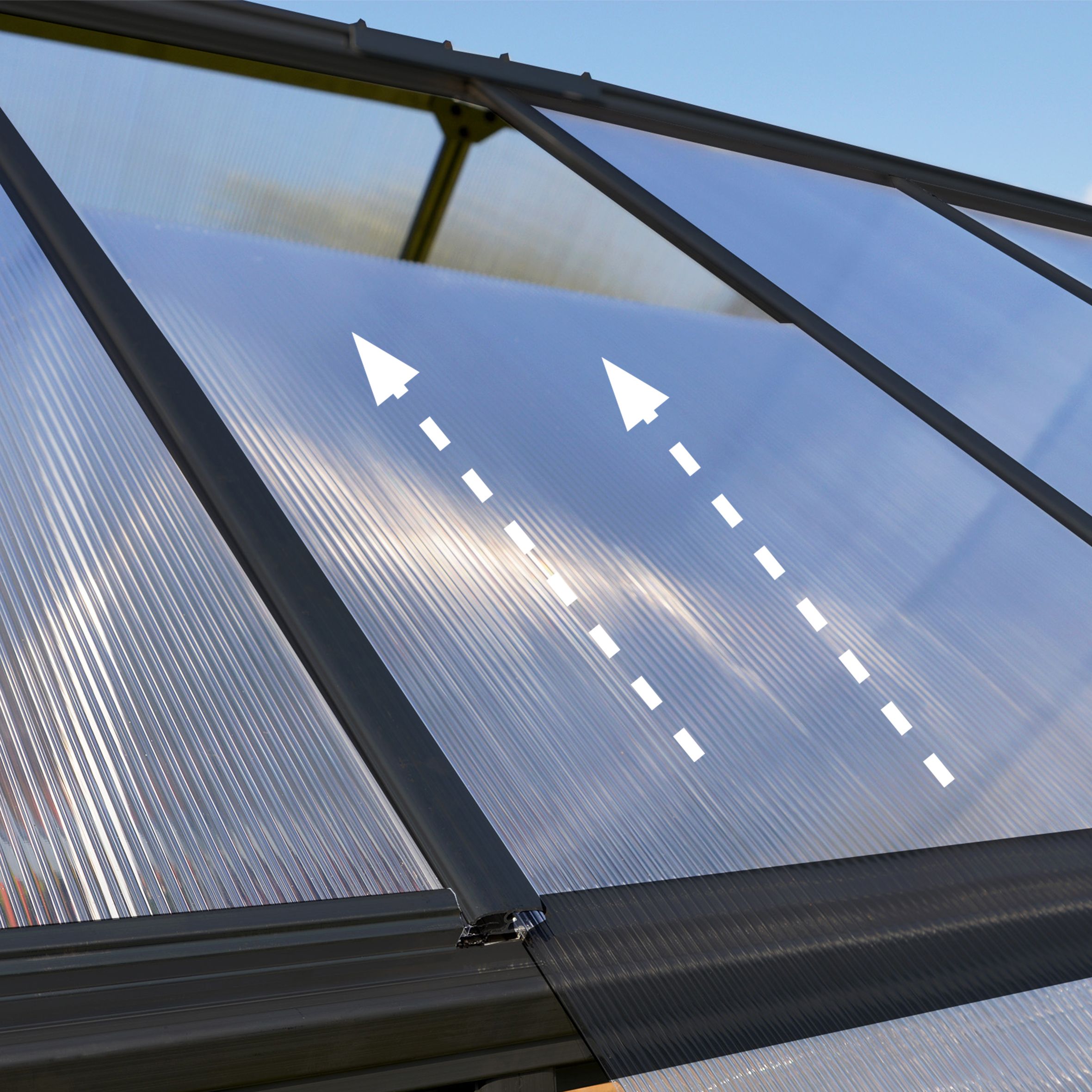 Palram - Canopia Mythos Grey 6X4 Greenhouse