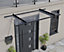 Palram - Canopia Nancy Door canopy, (H)140mm (W)2055mm (D)940mm