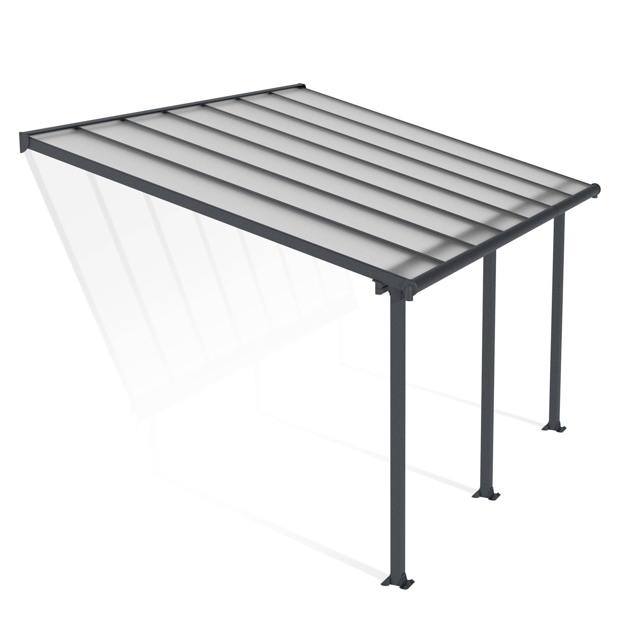 Palram - Canopia Olympia Grey Patio cover (H)3050mm (W)2950mm (D)4250mm