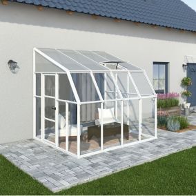 Palram - Canopia Rion 8x8 ft with Single door Pent Plastic Sun room (H)2660mm x (W)2580mm