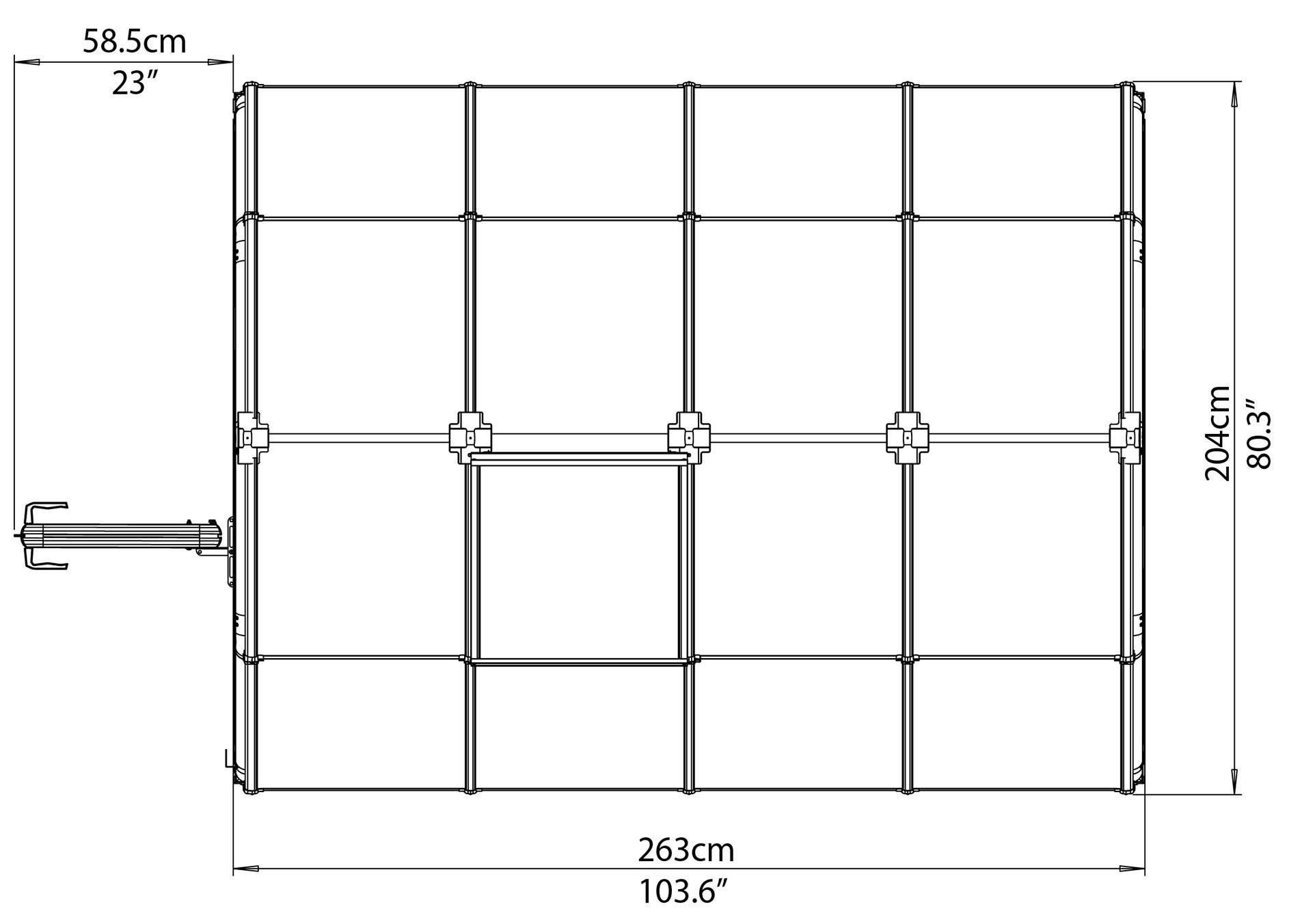 Palram - Canopia Rion Ecogrow Green 6x8 Greenhouse
