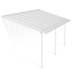 Palram - Canopia Sierra White Non-retractable Awning, (L)5.55m (H)3.05m (W)2.99m