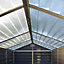 Palram - Canopia Skylight 10x6 ft Apex Dark grey Plastic 2 door Shed with floor
