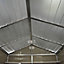 Palram - Canopia Skylight 6x3 ft Apex Tan Plastic 2 door Shed with floor