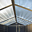 Palram - Canopia Skylight 6x5 ft Apex Dark grey Plastic 2 door Shed with floor