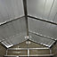 Palram - Canopia Skylight 6x5 ft Apex Tan Plastic 2 door Shed with floor