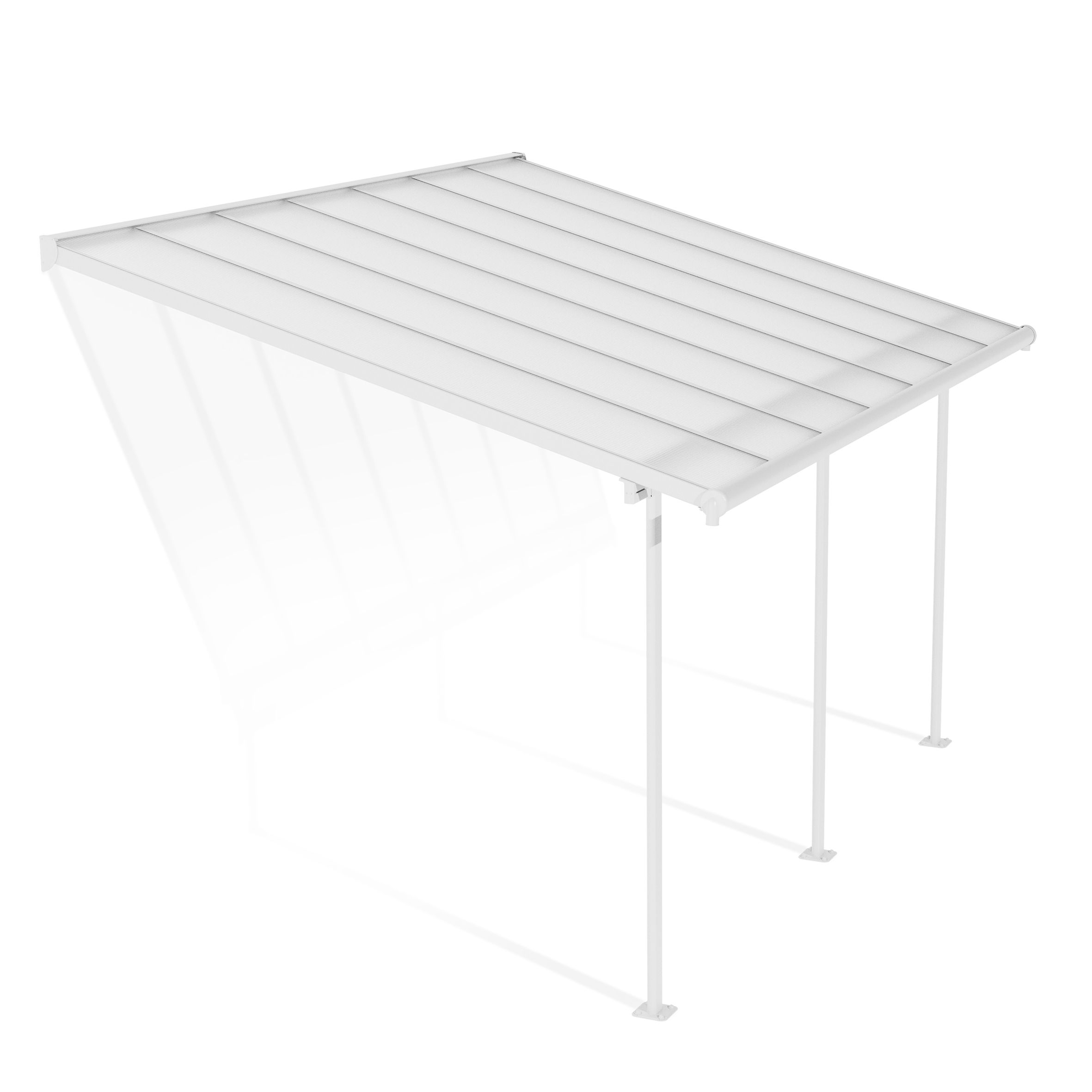 Palram - Canopia White Patio cover (H)3000mm (W)4250mm