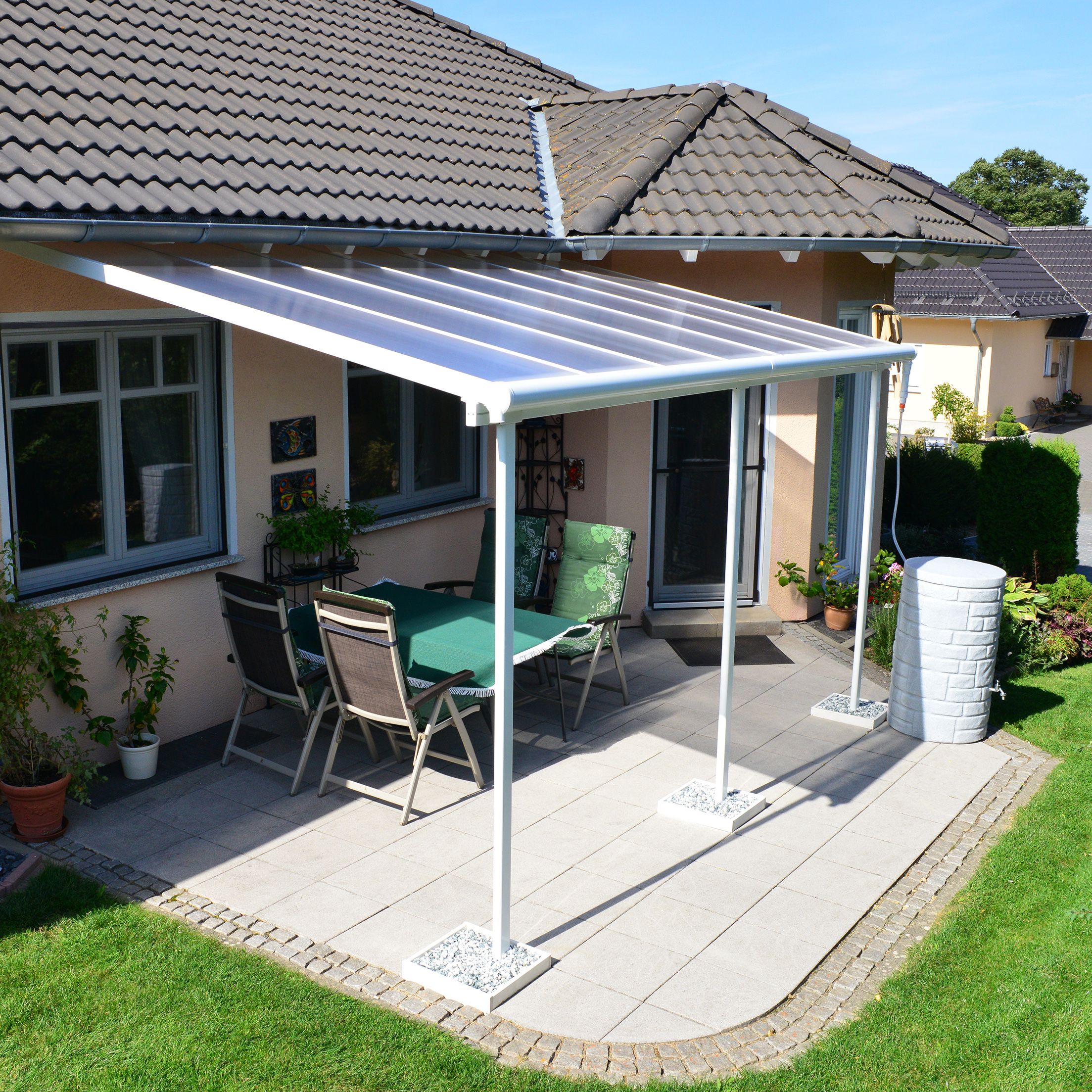 Palram - Canopia White Patio cover (H)3000mm (W)4250mm