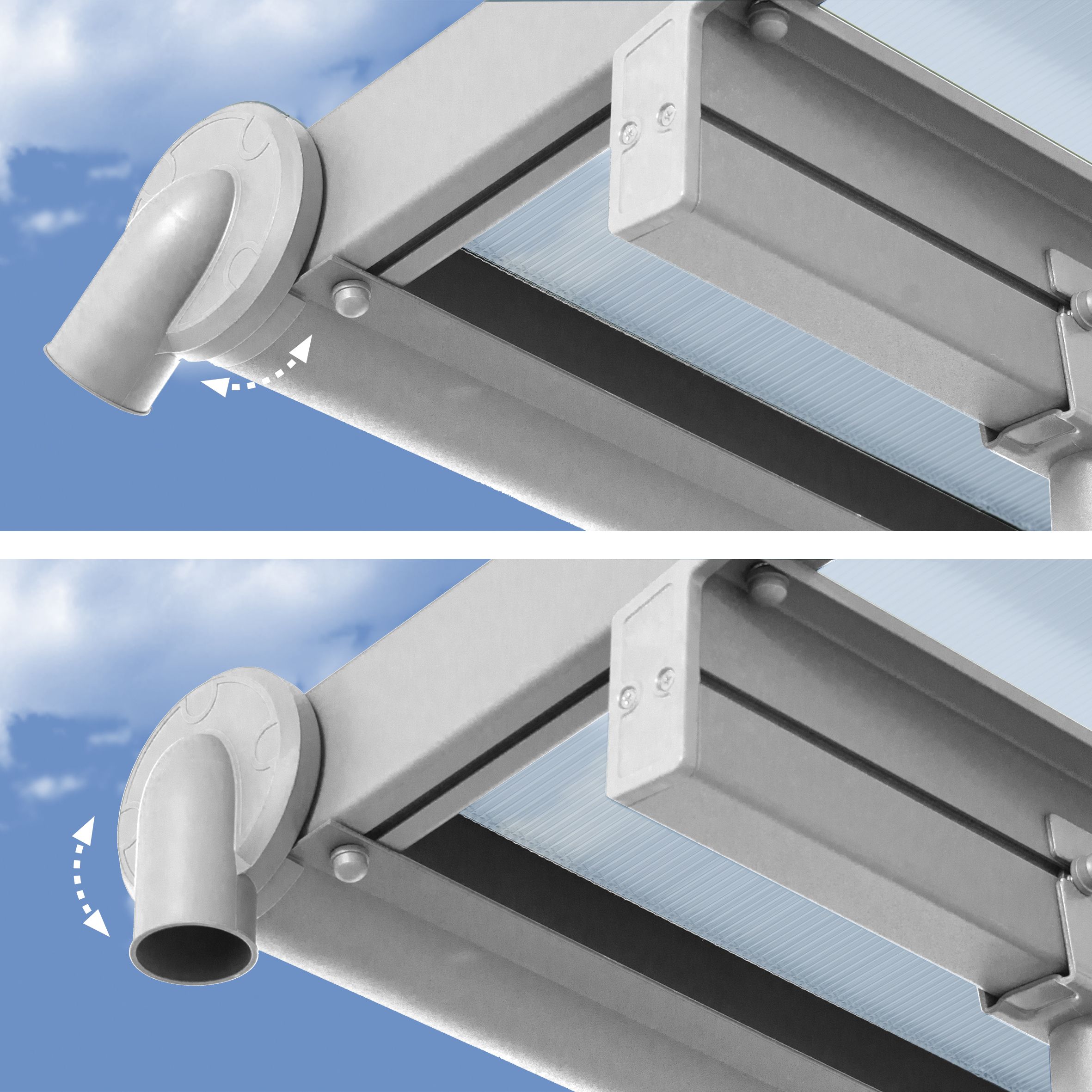 Palram - Canopia White Patio cover (H)3000mm (W)5460mm