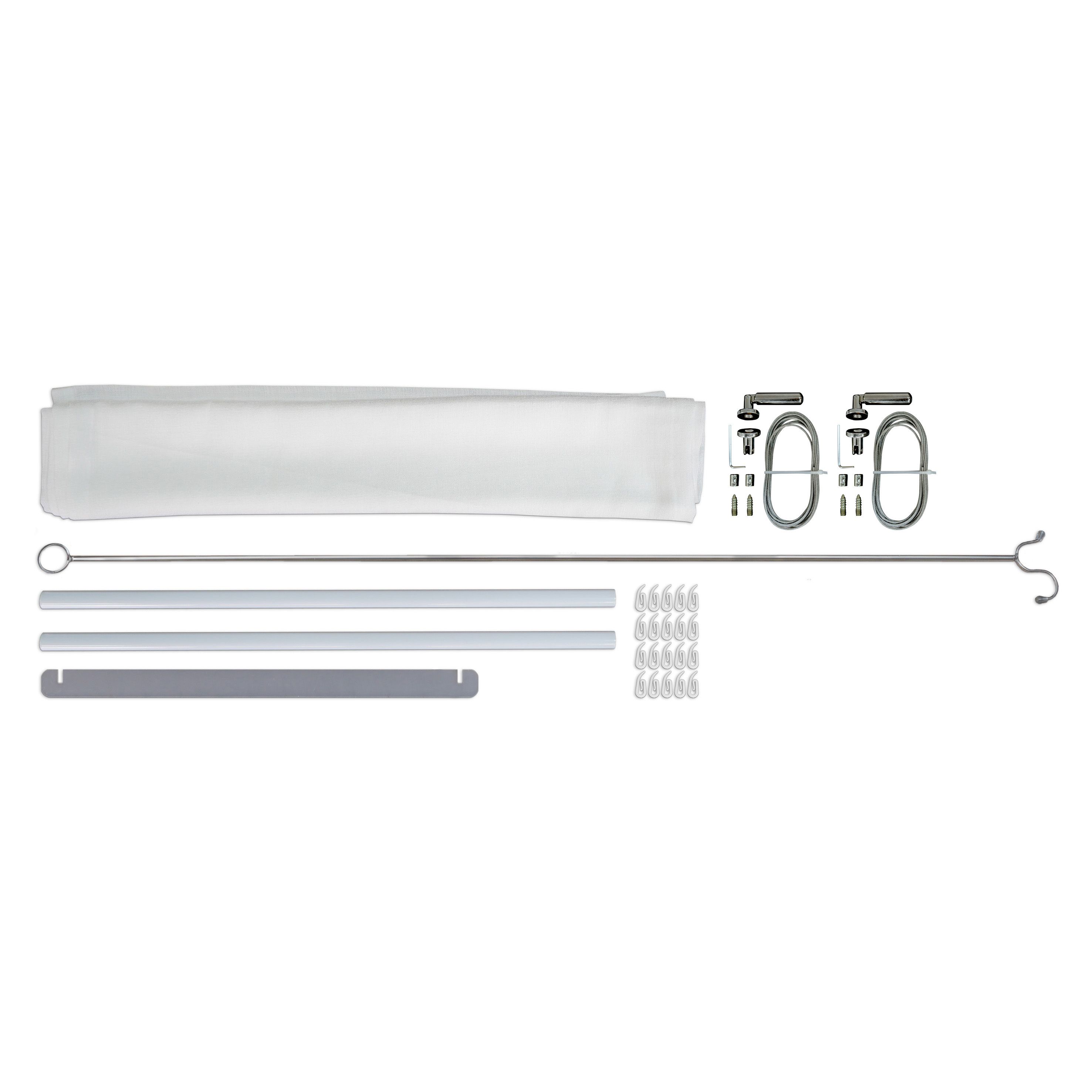 Palram - Canopia White Patio cover roof blind (W) 2900mm (H)540mm