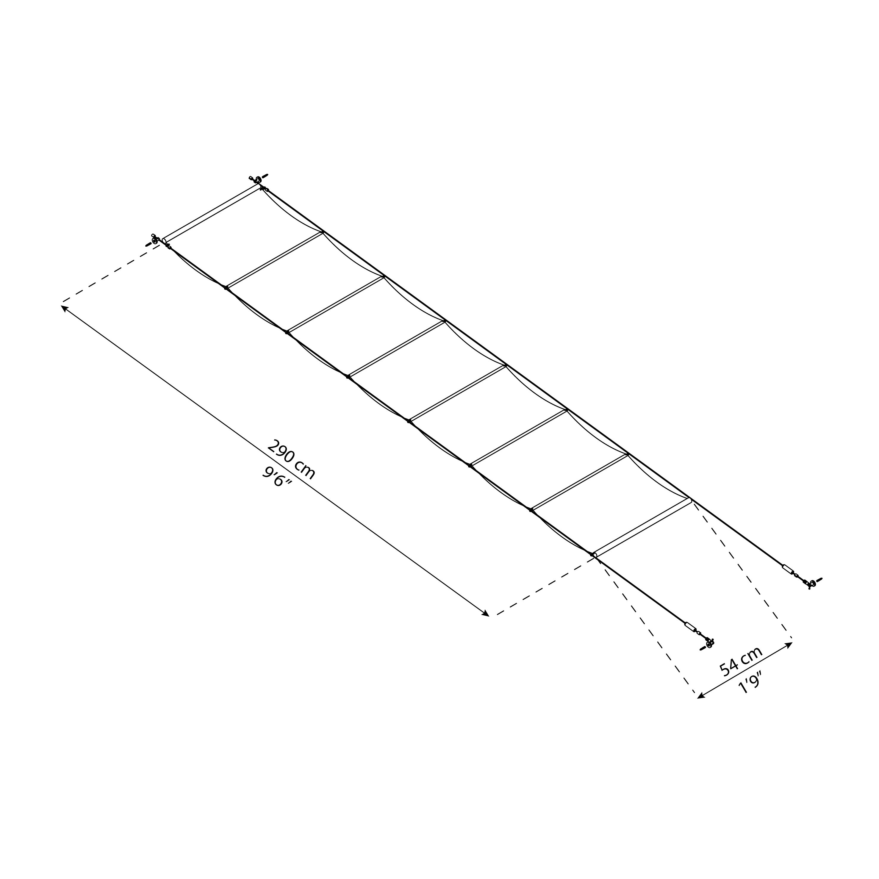 Palram - Canopia White Patio cover roof blind (W) 2900mm (H)540mm