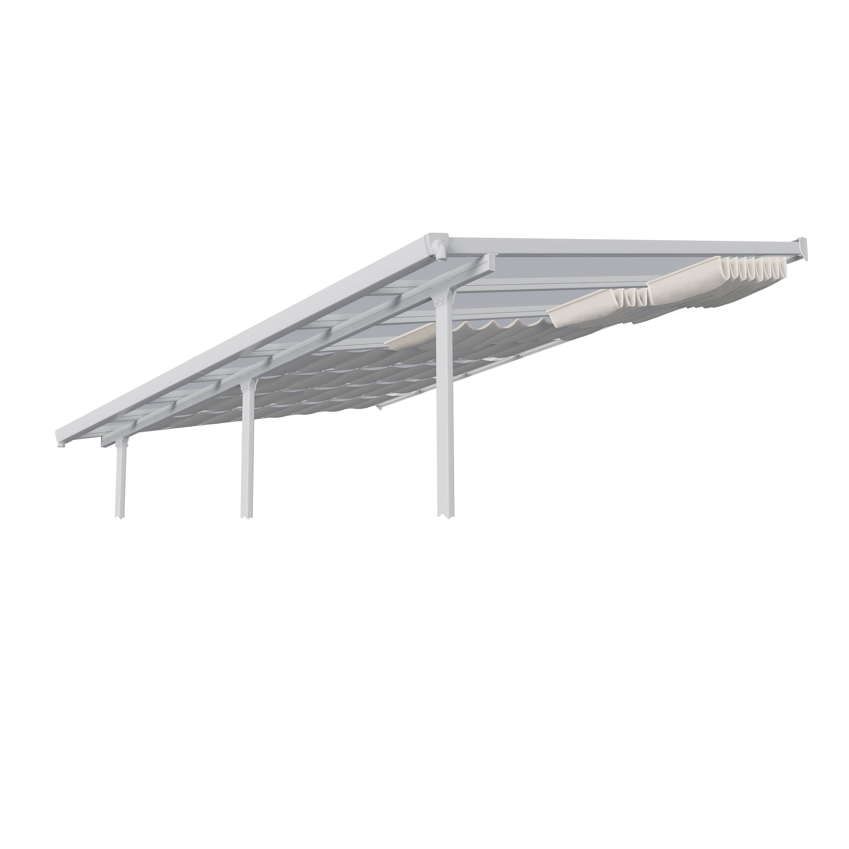 Palram - Canopia White Patio cover roof blind (W) 2900mm (H)540mm