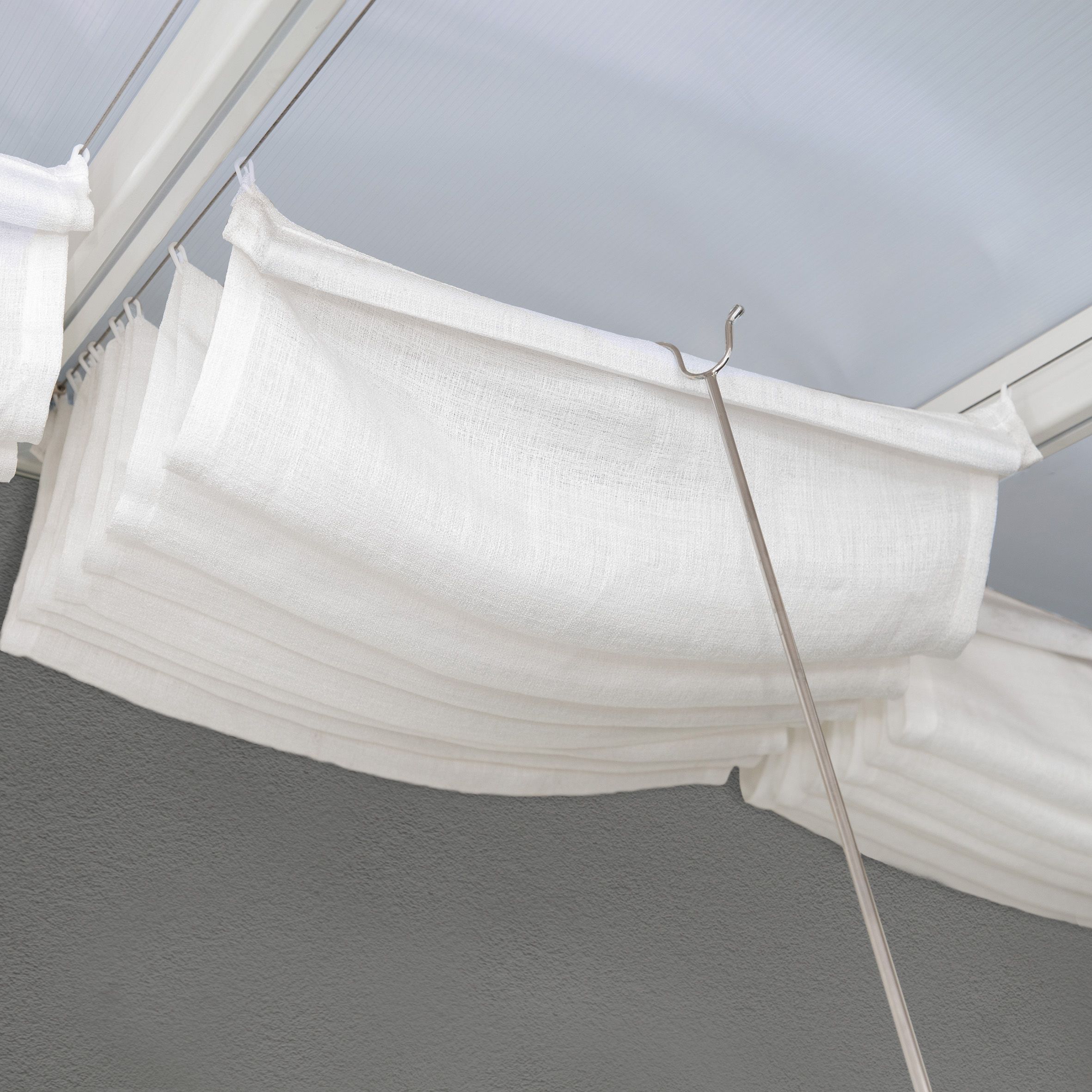 Palram - Canopia White Patio cover roof blind (W) 3050mm (H)540mm