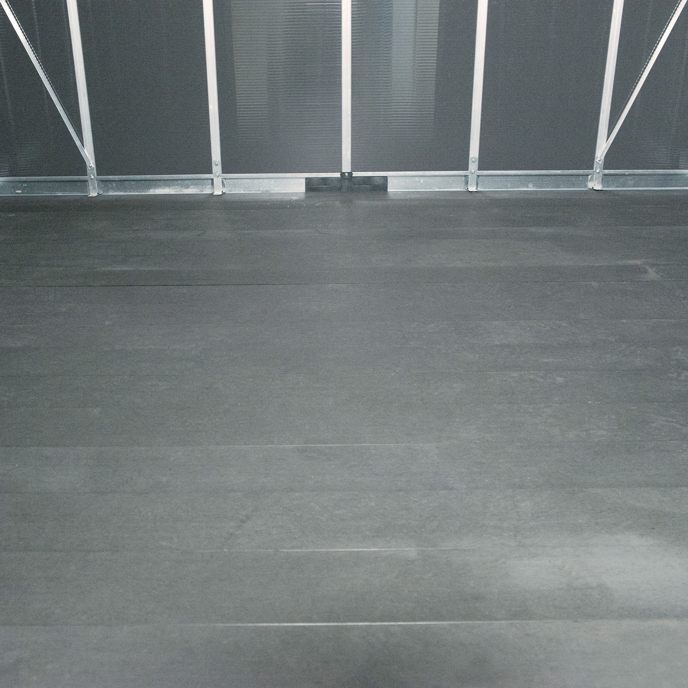 Palram - Canopia Yukon with WPC floor 11x21 ft Apex Dark grey Plastic 2 door Shed with floor