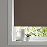Pama Corded Brown Plain Thermal Roller blind (W)180cm (L)195cm
