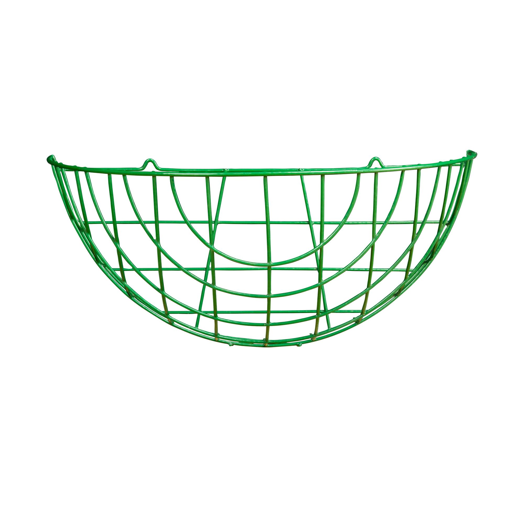 Panacea Classic design Teal Semi-circle Wire Hanging basket, 40cm