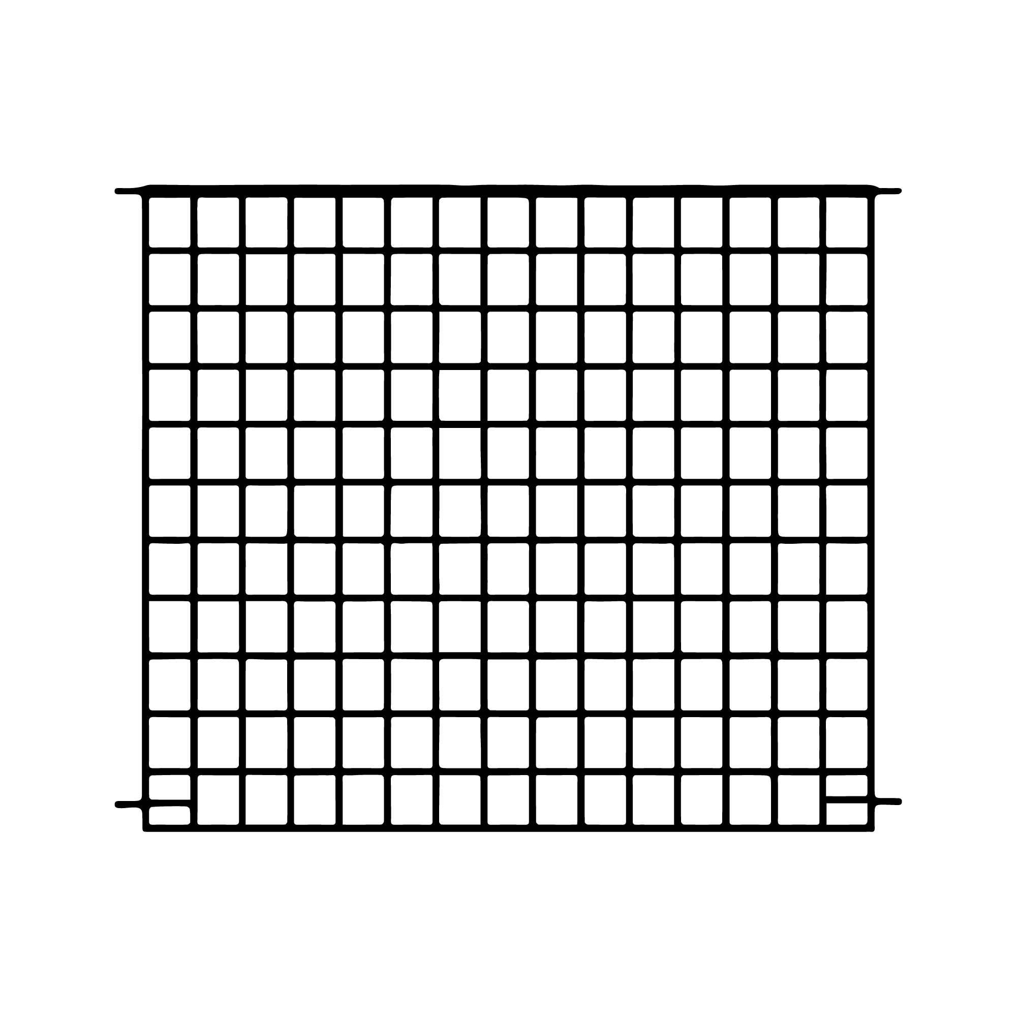 Panacea Traditional Grid Metal Fence panel (W)0.93m (H)0.81m