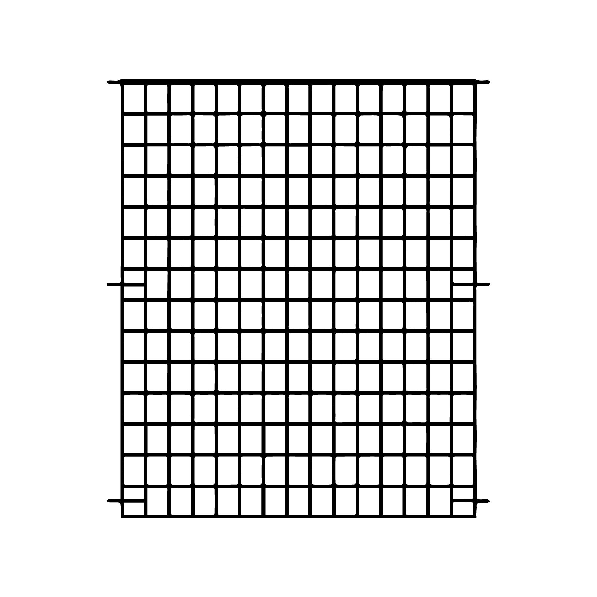 Panacea Traditional Grid Metal Fence panel (W)0.93m (H)1.07m