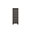 Pandora Textured Black & graphite 5 Drawer Chest of drawers (H)1100mm (W)400mm (D)420mm