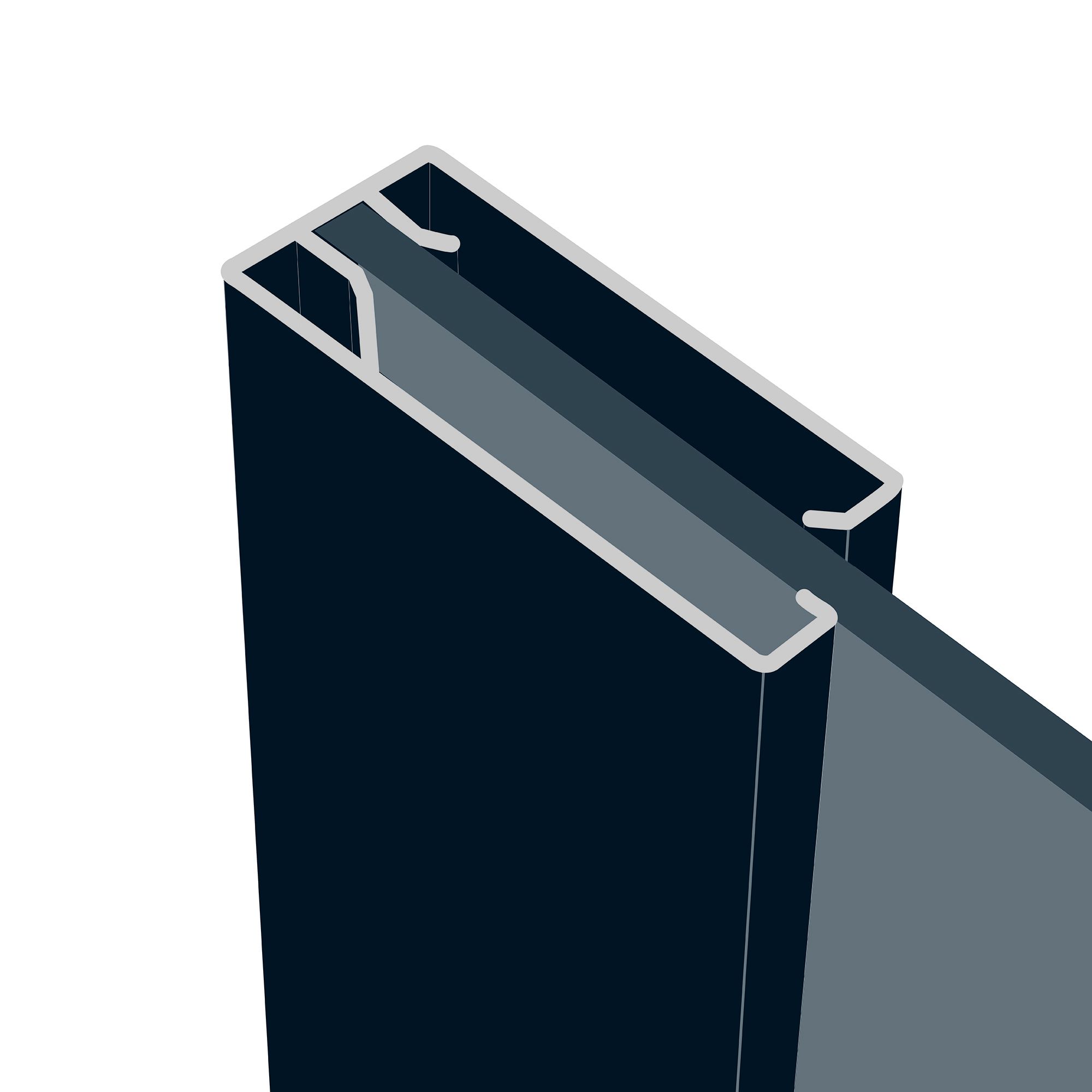 Panel Shaker With 1 mirror door Cashmere 3 door Sliding Wardrobe Door kit (H)2260mm (W)1680mm