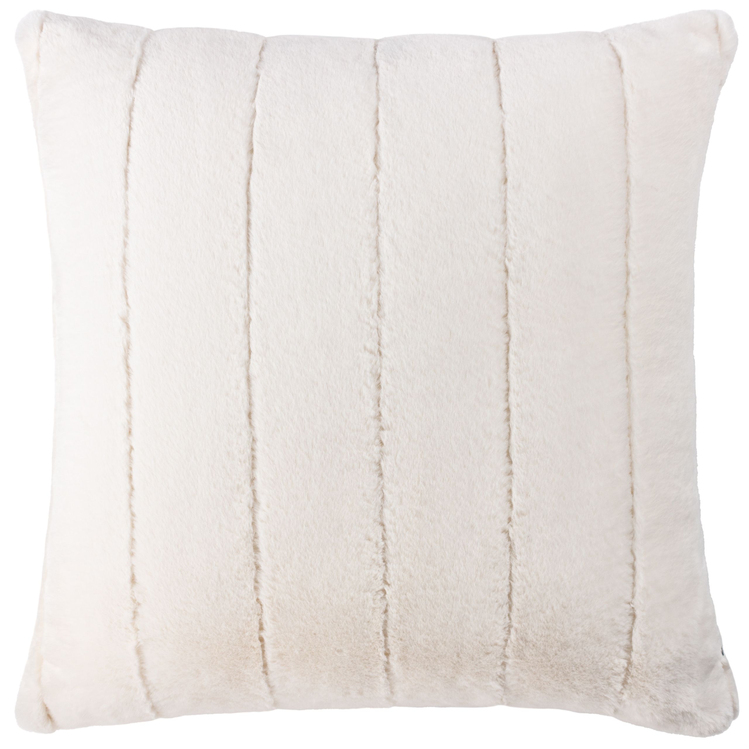 Paoletti Empress Cream Faux Fur effect Indoor Christmas Cushion, (L)45cm x (W)45cm