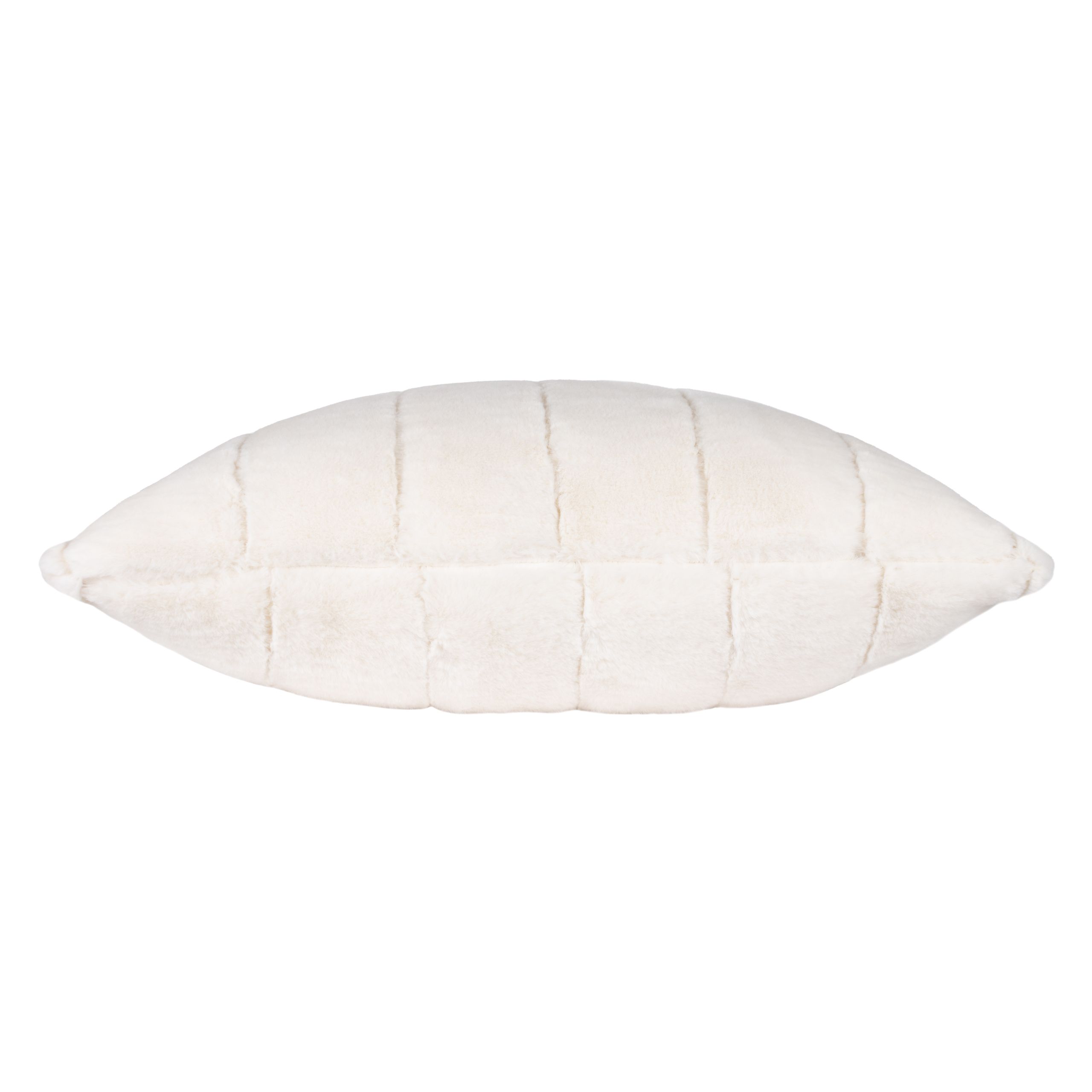 Paoletti Empress Cream Faux Fur effect Indoor Christmas Cushion, (L)45cm x (W)45cm