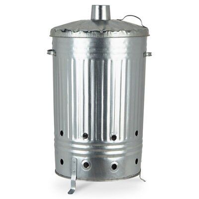 Galvanised Steel Compact Mini Incinerator - 13L