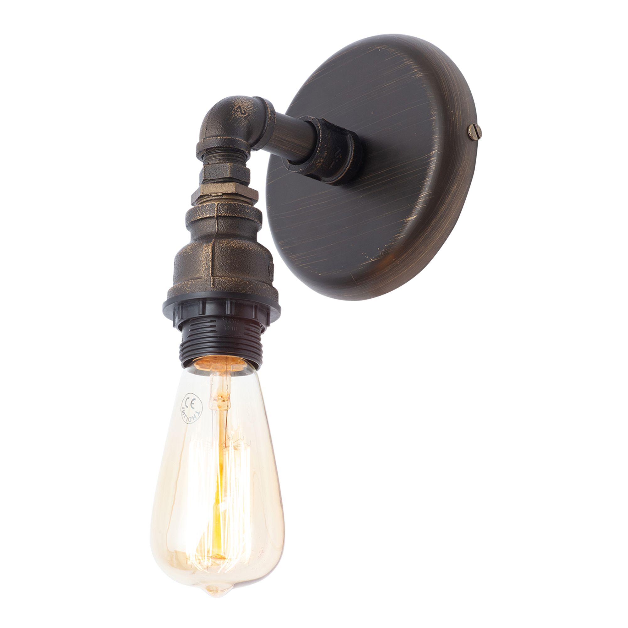 Parel Pipe Bronze effect Wall light