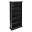 Paris Tall Grey Freestanding 5 shelf Rectangular Bookcase, (H)200mm (W)962mm