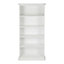 Paris Tall White Freestanding 5 shelf Rectangular Bookcase, (H)2000mm (W)962mm