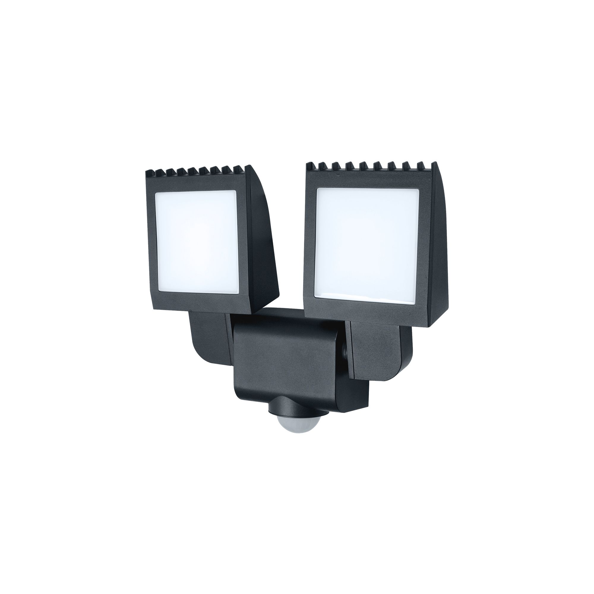 Parksville AR0218-2B Black Mains-powered Cool white Outdoor LED PIR Floodlight 2600lm