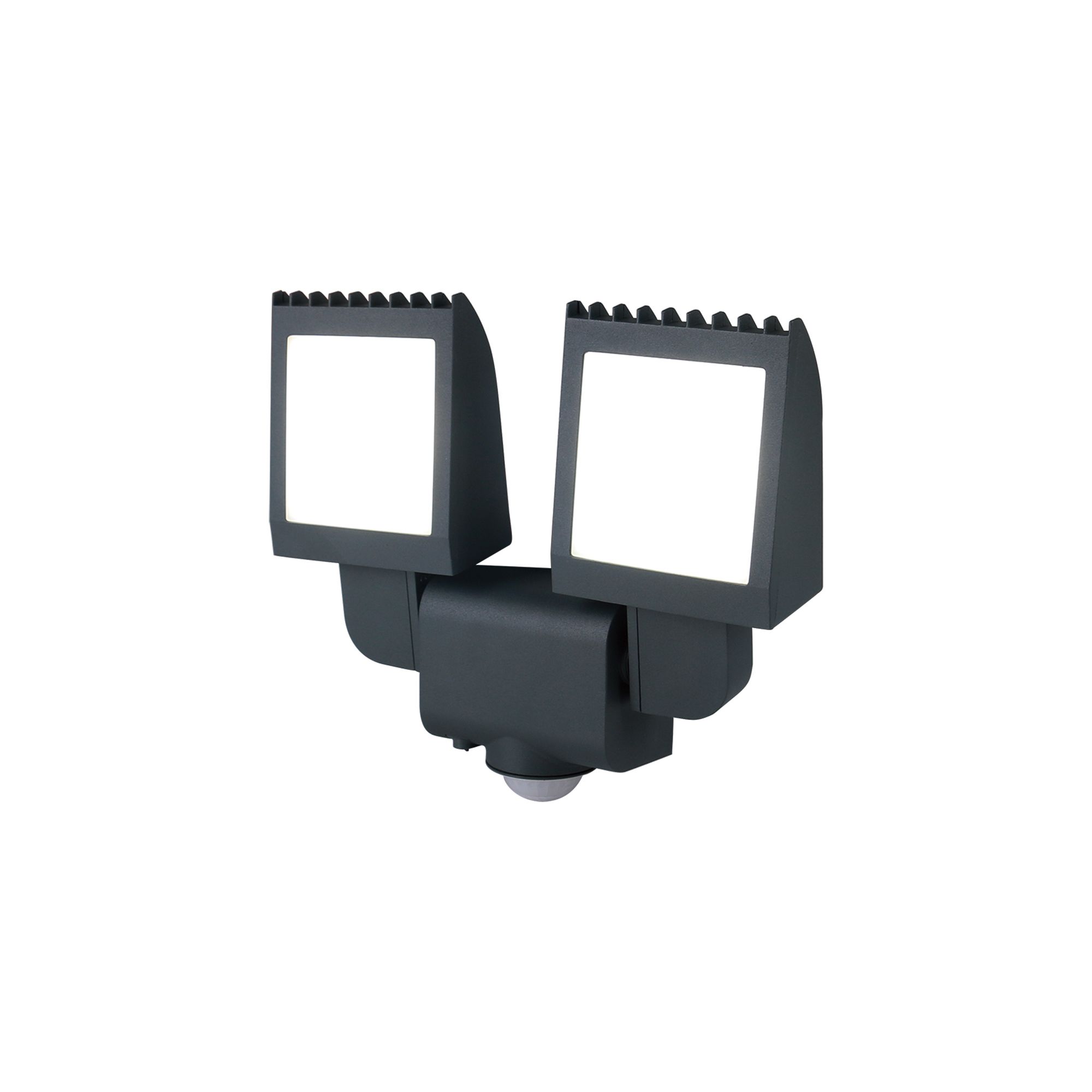 Parksville AR0218-2B Black Mains-powered Cool white Outdoor LED PIR Floodlight 2600lm