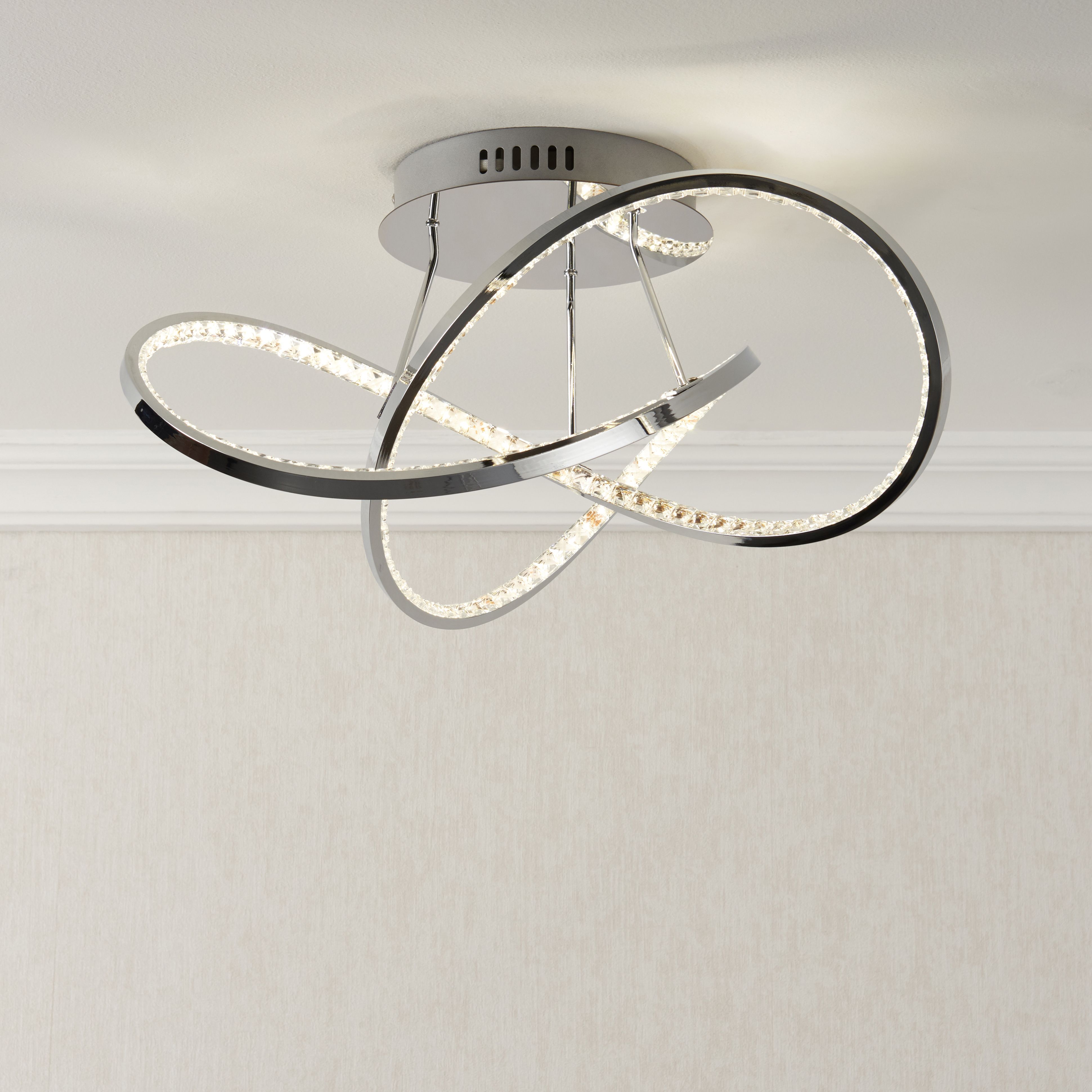Concept chrome effect ceiling light sales