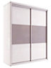 Partial assembly required White Double Wardrobe (H)2200mm (W)1600mm (D)650mm