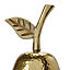 Pear Gold effect Aluminium Trinket pot