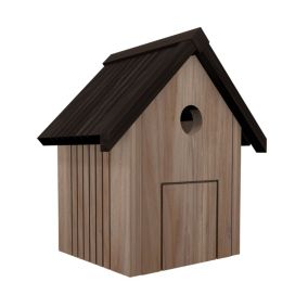 Peckish Blue tit Natural Wood Nest box