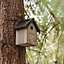 Peckish Blue tit Natural Wood Nest box